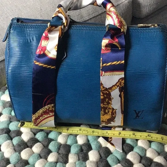 Louis Vuitton Blue Epi Speedy 25 - Picture 2 of 14